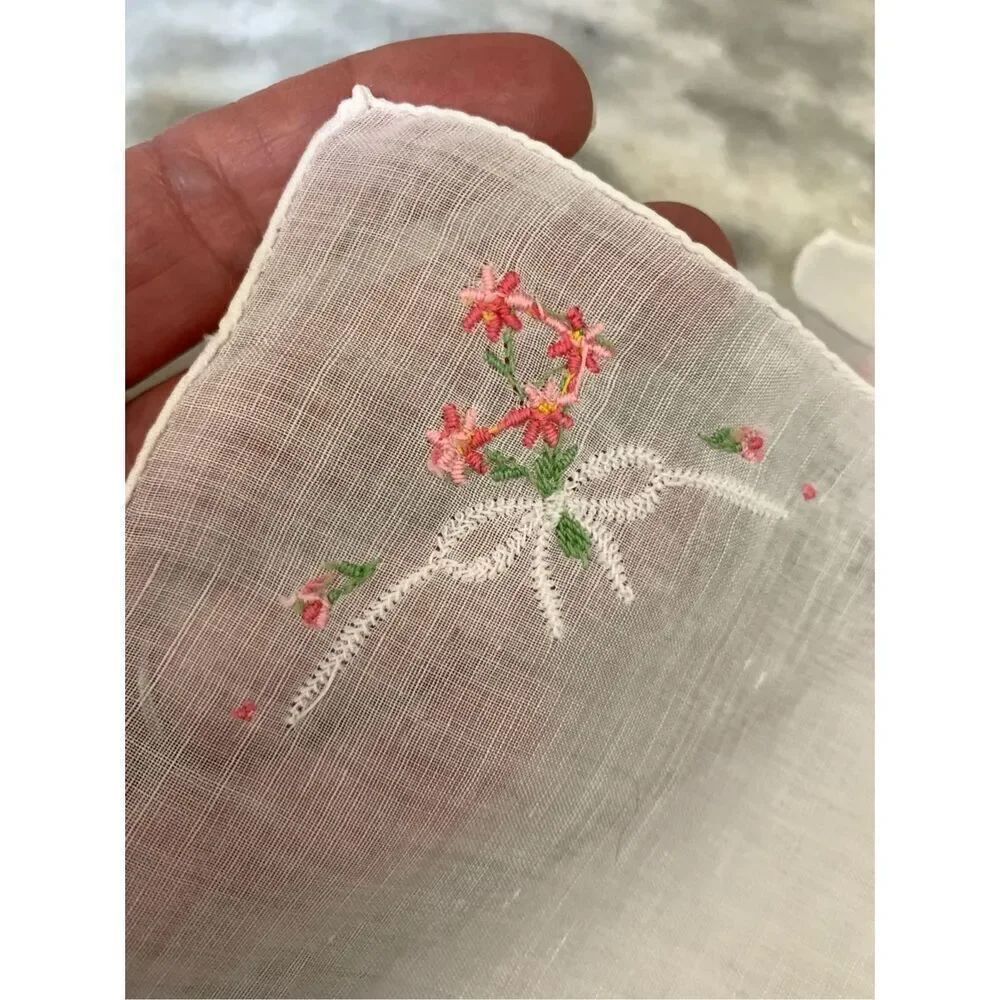 Handmade Antique Handkerchiefs ~ Three - Picture 7 of 11